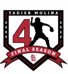 Derrick Goold on X: #stlcards unveil special logo for Yadier Molina's  farewell season. Subtle nod to his numbers 4, of course, and also the 41 he  wore when he reached majors.  /