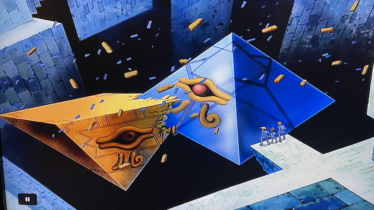 Ochan30's tweet photo. Now this is some cool imagery!
#YuGiOh #YuGiOhTheMovie #PyramidOfLight https://t.co/VAuJ7tMH0v