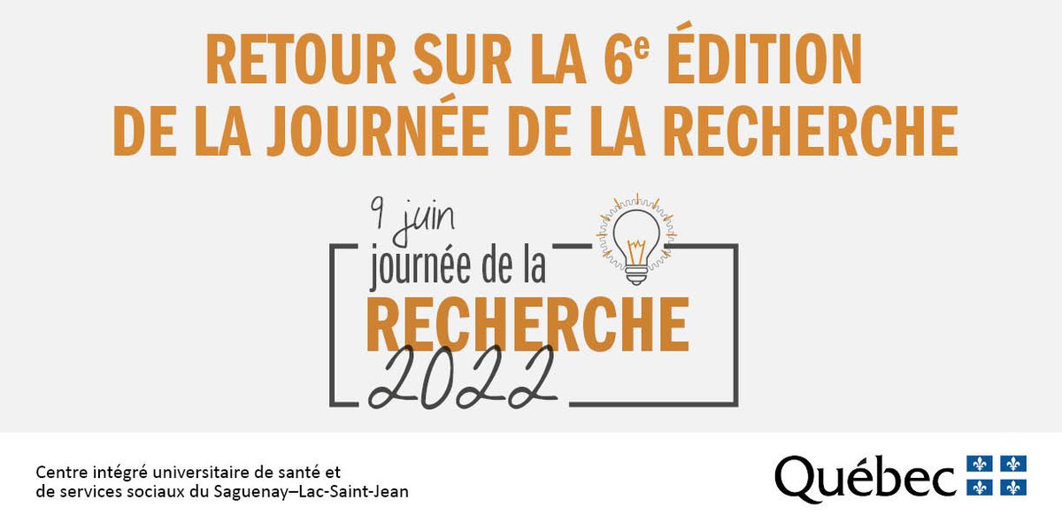 C'est sous le thème « Démystifier la recherche : comment fait le pont entre la science et la population » que s'est tenue la Journée de la recherche à l’Auditorium Beauchamp, le 9 juin dernier.

Jetez un œil à notre publication pour en savoir plus : bit.ly/3an07UB