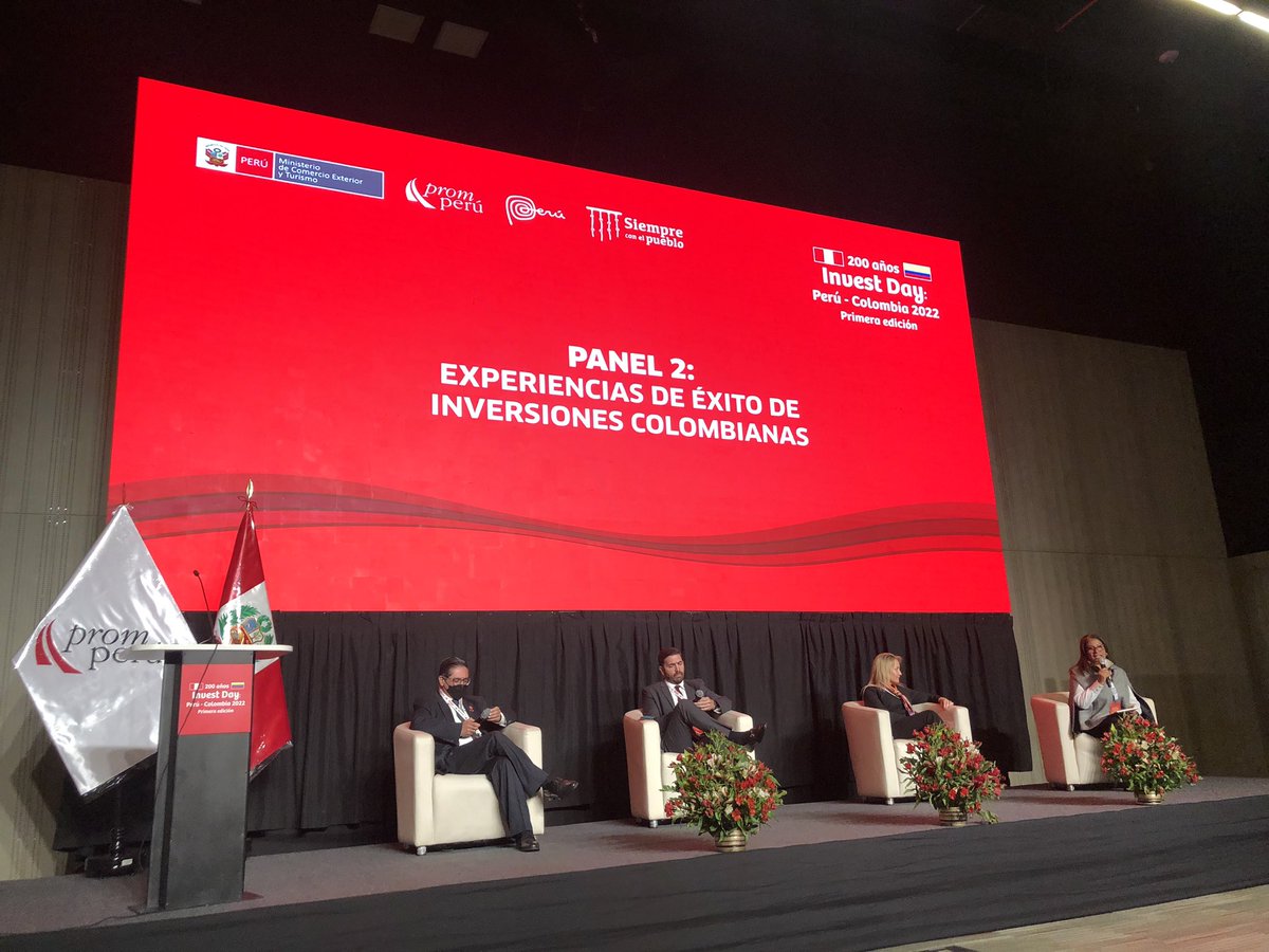 Hoy <a href="/PROCOLOMBIACO/">PROCOLOMBIA</a> honrado por la invitación de <a href="/Promperu/">PROMPERÚ</a> para continuar profundizando en las relaciones comerciales 🇨🇴🇵🇪beneficiar con ello nuestras empresas compartiendo las buenas prácticas #FábricasDeInternacionalización <a href="/JulianaVillegas/">Juliana Villegas</a>