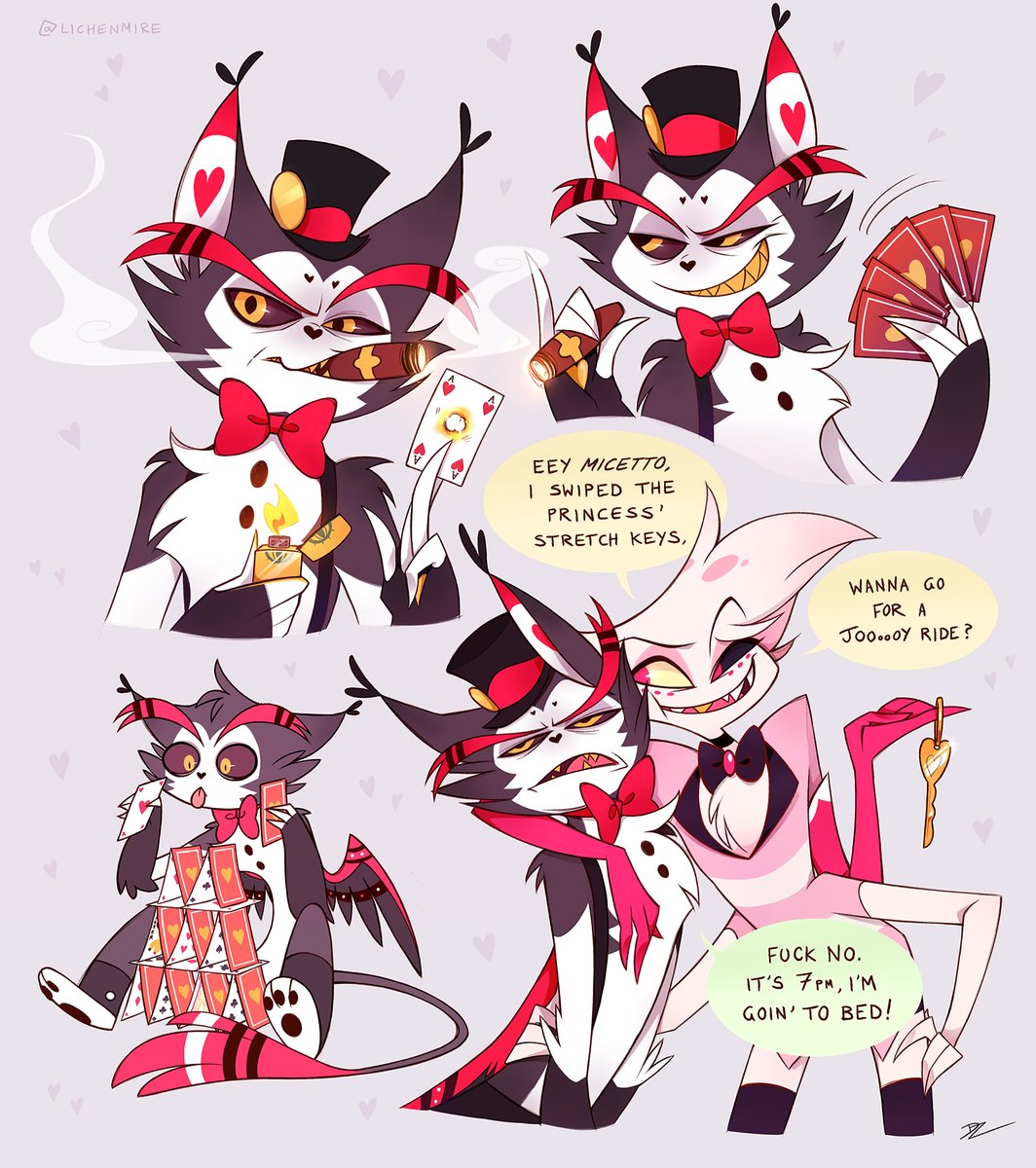lichenmire's tweet photo. Husk is my favourite weird little guy being a cat
#HazbinHotel #HazbinHotelFanart https://t.co/nLcBjGbydq