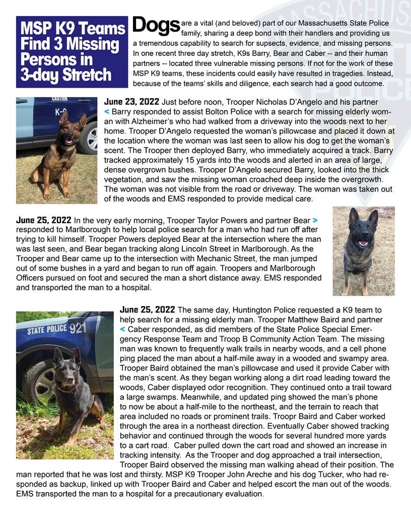 MassStatePolice's tweet photo. #k9life
#k9unit
#policedogsofinstagram
#policedogs
#loyalpartners https://t.co/qYbaqrZinV