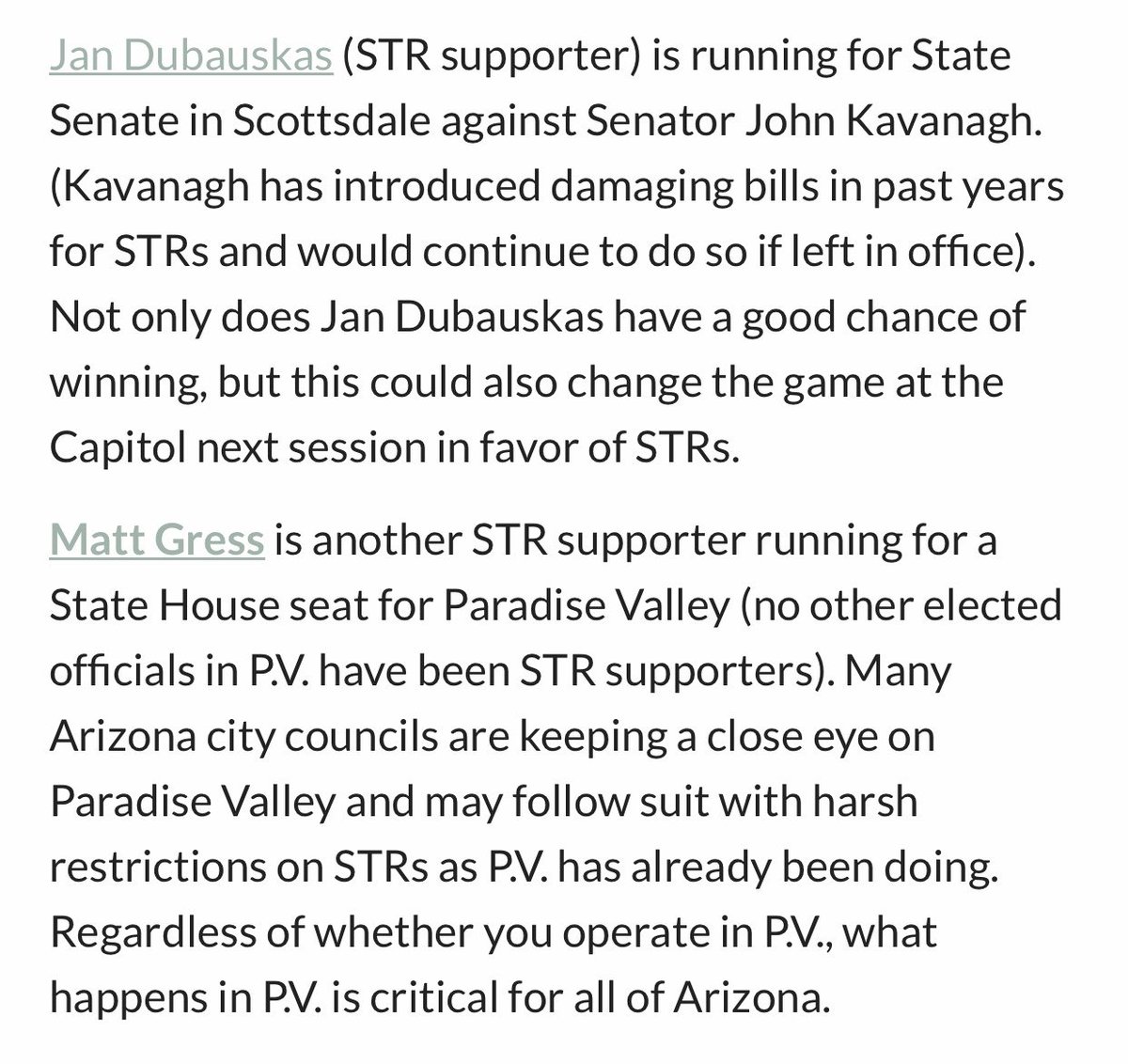 fromstacia's tweet photo. Those of us that live next to #hellhouses - Here’s two candidates you want to vote AGAINST if you are in the Scottsdale/PV area. #airbnbsucks #vrbosucks #homesnothotels #votekavanaugh #getoutofourneighborhoods https://t.co/VZVOSAIGz4