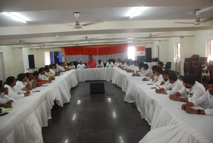 IYCTelangana's tweet photo. Today Executive Meeting of Telangana Youth Congress Held at Gandhi Bhavan,Hyderabad. @IYC secretaries &amp; Incharges of telangana @DwivediSurbhi ji, Syed Khalid Ahmed Ji, Ramesh Babu ji, PYC OB's and District President's were  Participated. https://t.co/drMoKqWNLD