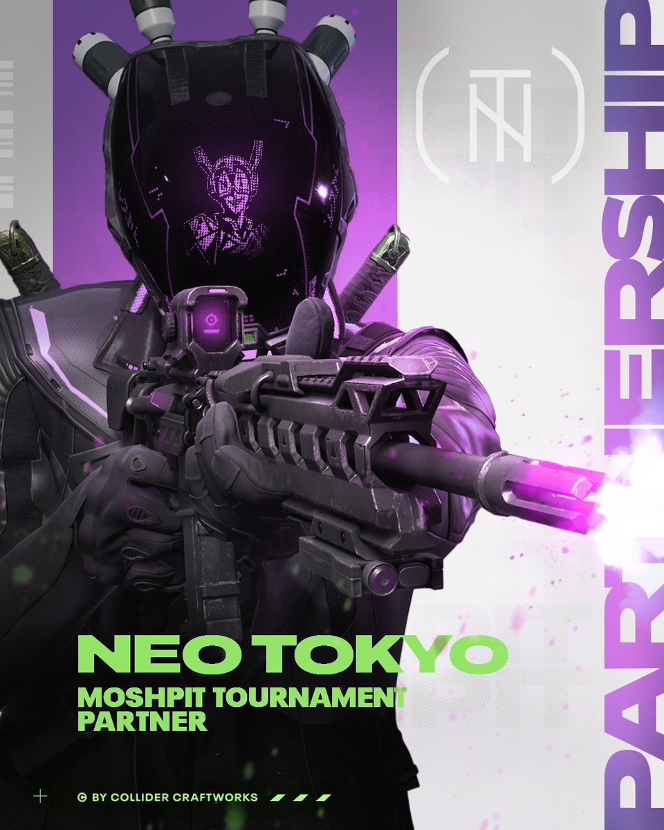 @ColliderCraft x <a href="/NeoTokyoCode/">NEO TOKYO</a> Bang-Up News! 🔥

Excited to announce our first partnership for The Moshpit Tournament w/ <a href="/NeoTokyoCode/">NEO TOKYO</a>! 🚀

Will be great to see Citizens having a blast in a Neo Tokyo Skinned Arena!

More g’stuff coming 🤫