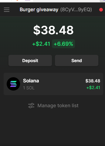 SolBurger1's tweet photo. 850 Followers giveaway🎉 1 $SOL ($38)

Follow steps to enter:
1. Follow me @SolBurger1
2. Tag 2 friends
3. RT+Like

Winner picked in 48H gl❤️

#giveaways #NFTs #Solana https://t.co/vYEAKtPEtg