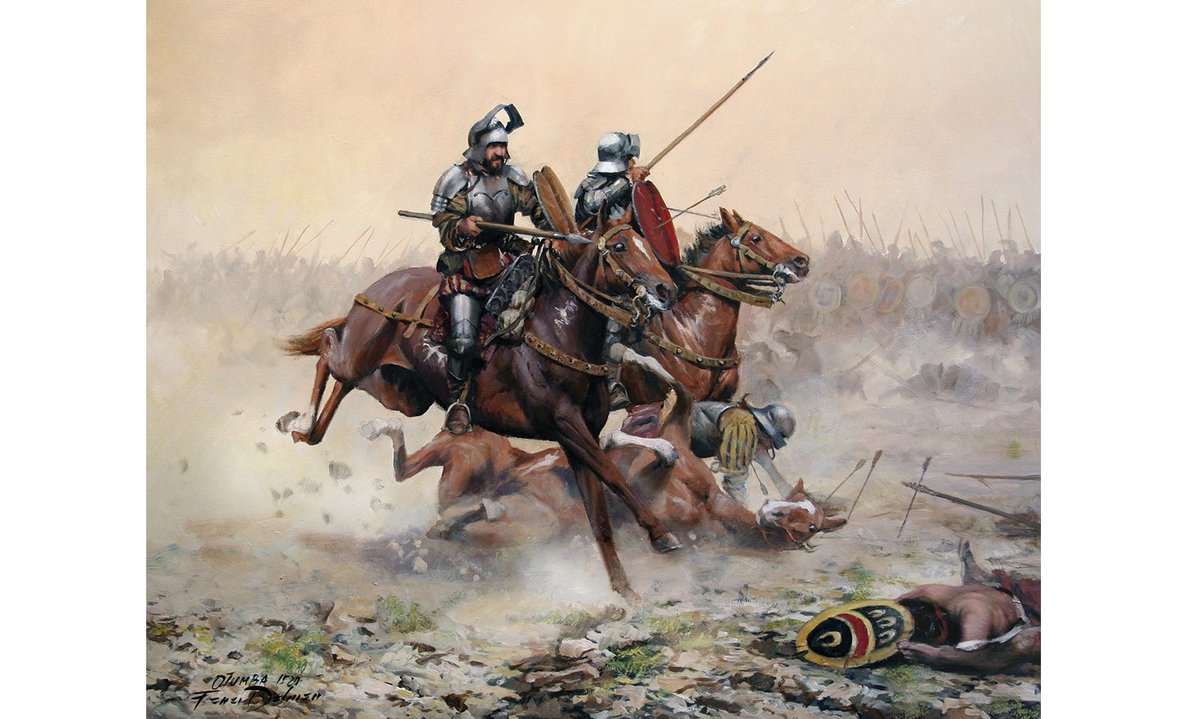 Hoy hace 502 años que un ejército comandado por el gran Hernán Cortés con 400 españoles y unos 900 integrantes del pueblo originario de Tlaxcala, vencieron en Otumba a un ejército comandado por el Cihuacóatl Matlazincatzin formado por miles de guerreros mexicas. (Sigue)