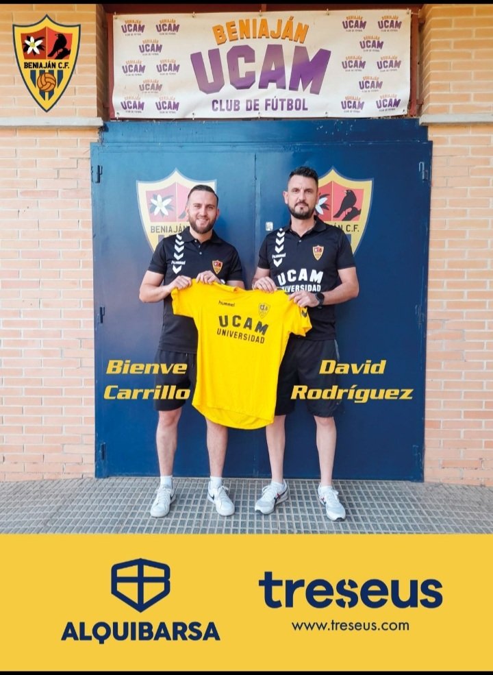 BeniajanUCAMCF's tweet photo. Buenas tardes... lo prometido es deuda.

@DavidRLlorente y @bienve93 capitanean desde YA la apuesta amarilla para nuestro Juvenil de Liga Nacional.

GRACIAS por confiar. 

Trabajo, seriedad, competitividad... 

#TodoalAmarillo

https://t.co/2almkpC7FI https://t.co/OVgOhezrQJ https://t.co/28YiLyl1mF