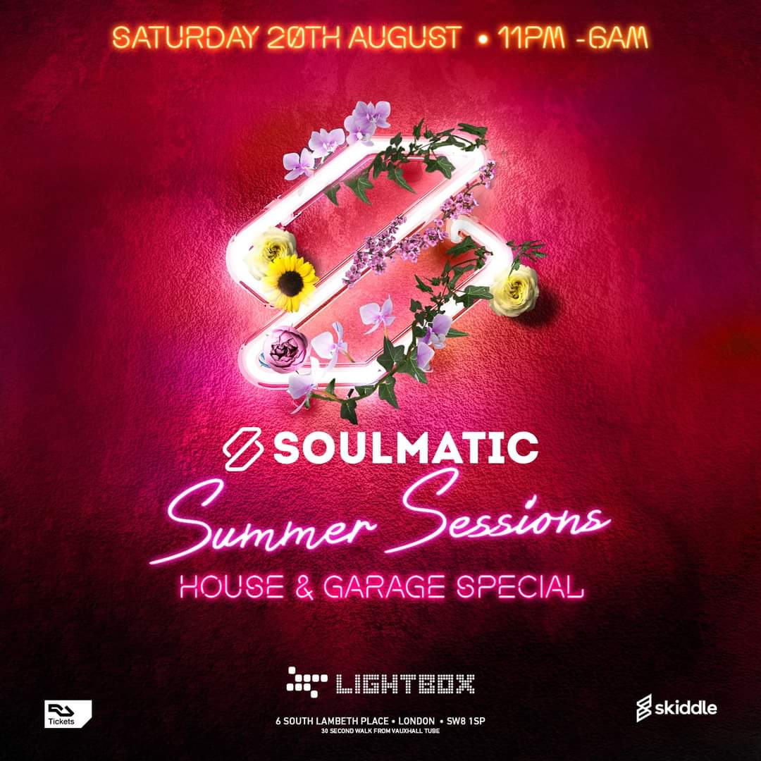 SoulmaticLDN's tweet photo. After the success of our Midsummers Night party we takeover @lightboxlondon for our Summer Sessions House and Garage Special 🎉🎉🎉

Tickets -
https://t.co/N8Cm7u2U3g https://t.co/Lr6sHuswA9