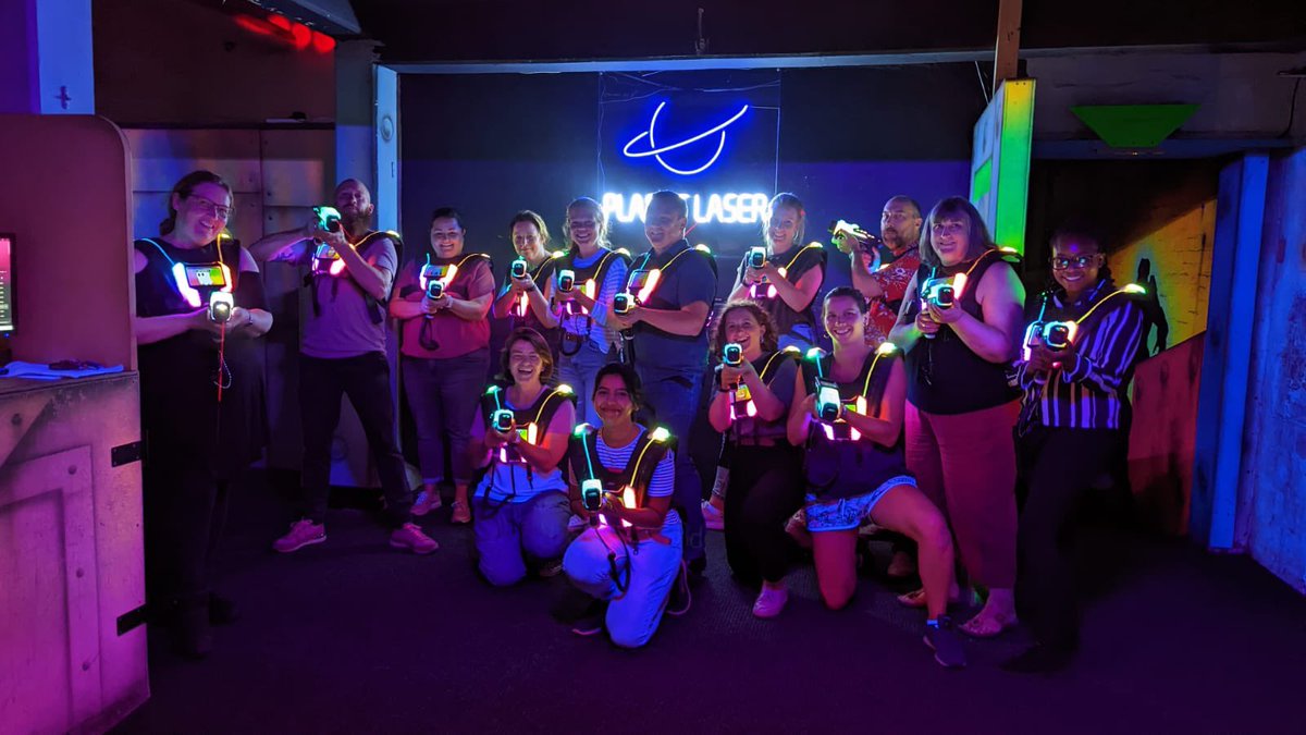 Gemma_MHOT's tweet photo. A much needed away day with the fabulous @PsychLiaisonWSH! Finally some time &amp; space to stop, reflect &amp; learn. A great ending with some team fun at Planet Laser 😁 https://t.co/kP943SqzJa