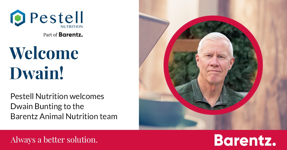 Pestell Nutrition is excited to welcome Dwain Bunting as our new Ruminant Technical Services Consultant for the US.

#AnimalNutrition #Alwaysabettersolution