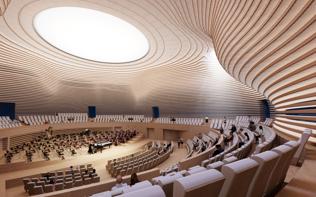 El Gouna Conference &amp; Culture Center 🇪🇬

> Dgn'd by Studio Seilern Architects, total 30k sqm footprint of project is composed of 3 parts: the plaza, the concert hall &amp; the conference center

> The entire project is to be completed by 2023 it'll be one of the Egypt’s rising stars