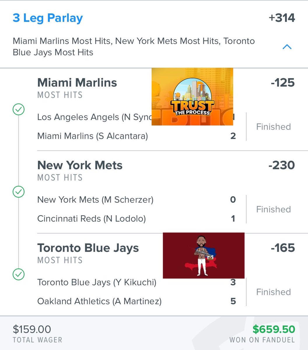 TheFundFlippers's tweet image. Interested in joining our discord, but not sure if you want to commit? We’re offering a 3 day free trial to new subscribers! Click the link below to join. launchpass.com/trust-the-proc…

#bettingtwitter #baseballpicks #GamblingTwitter #parlays #sportsbetting #TrustTheProcess
