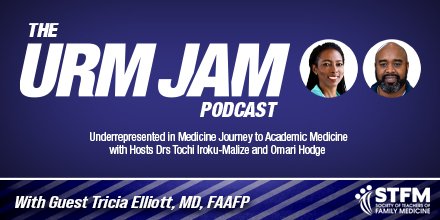 Former STFM President Tricia Elliott, MD, FAAFP, discusses various career options within academic leadership and how students, residents, and faculty can prepare for any opportunities that come their way on the #STFM #URMJam podcast. 
bit.ly/URMJAM 
#teachandtransform