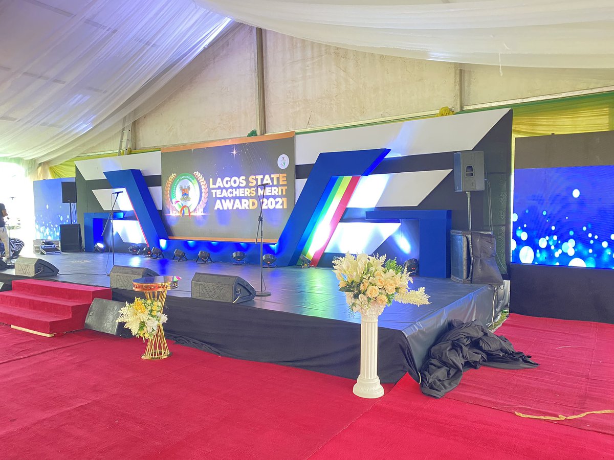 T20screens's tweet photo. Our screens were part of the beautiful stage set up for the LAGOS STATE TEACHER'S AWARD Ceremony at LAGOS STATE HOUSE.

Our #LEDscreens come in modules which can be combined in any particular fashion to give your event the desired look and feel. https://t.co/AjqD22hPPy