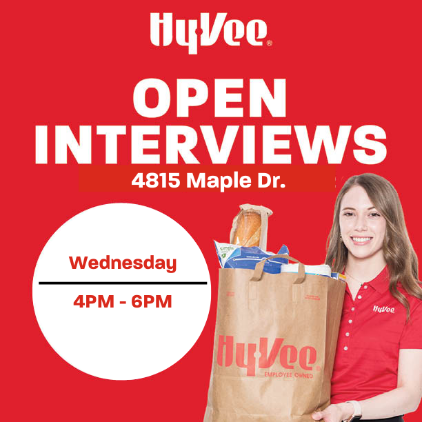 PHillHyVee's tweet photo. Looking to start a fresh new career? We are holding open interviews every Wednesday from 4PM-6PM for full and part-time positions including breakfast cook, grille clerk, checkers, C-store clerk, and various other roles throughout our store.
Apply today 👉 https://t.co/SNvD3YJEGk https://t.co/q51PY7D1KU