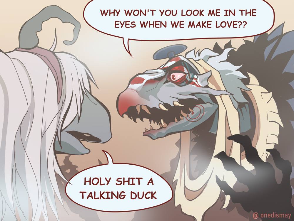 Onedismay's tweet photo. Draw every skeksis 2/16 - The Heretic
Who are you to talk, urGoh, you look like a turtle in a wig (but tbh it's only because I was too lazy to look for references)
Also I love SkekGra's cute red nose. 👉 Peak character design.
#TheDarkCrystal #skeksis #urru #skekgra #urgoh https://t.co/dIgzyiyL90