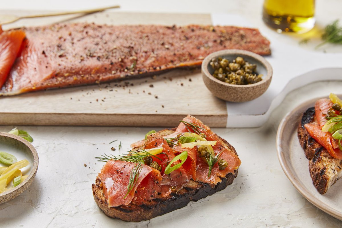 We love seeing all the different ways you all cook with #AlaskaSeafood! Take some inspo and whip up your version of Alaska salmon toast for brunch this weekend.