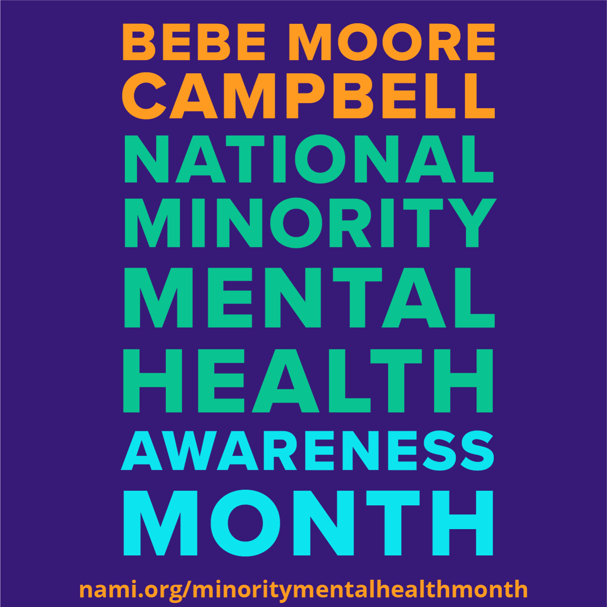NAMIMaryland's tweet photo. Stigma and discrimination have silenced those living with #mentalhealth conditions, particularly those in underserved communities.  This #MMHAM, let’s challenge stigma!  Learn more about #MMHAM, Parent CRAFT, #Work4Success, and more in our July 2022 enews: https://t.co/AoArsgzOZk https://t.co/ChFNRY2Z0p