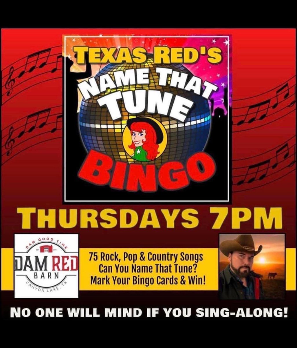 DamRedBarn's tweet photo. Thursday Night Name That Tune Bingo starts at 7pm !! Free to play and win prizes!!
The DRB Kitchen special:
$0.50 wings until sold out !! Come get yours while they last !!! https://t.co/xRbffW2ZlO