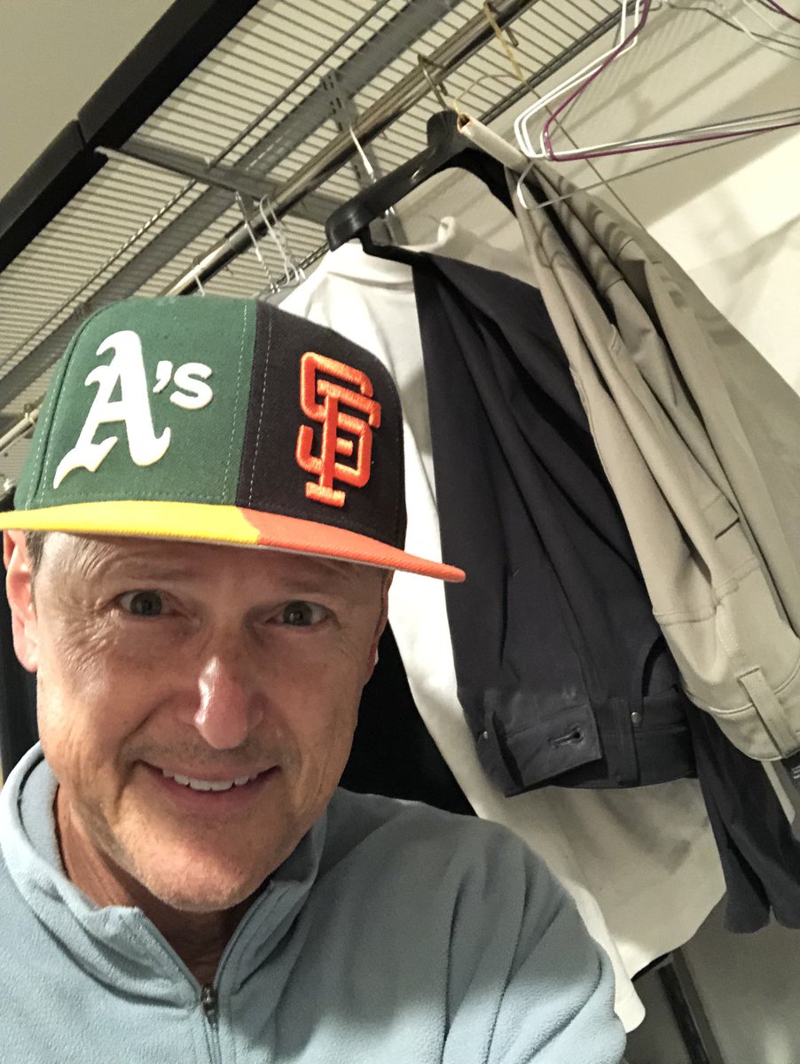 KozNBCS's tweet photo. Here you go @957thegame listeners! Moving day! #SplitHat #SFGiants #Athletics #RootedInOakland #NashvilleBound https://t.co/NxTxyaj5Uw