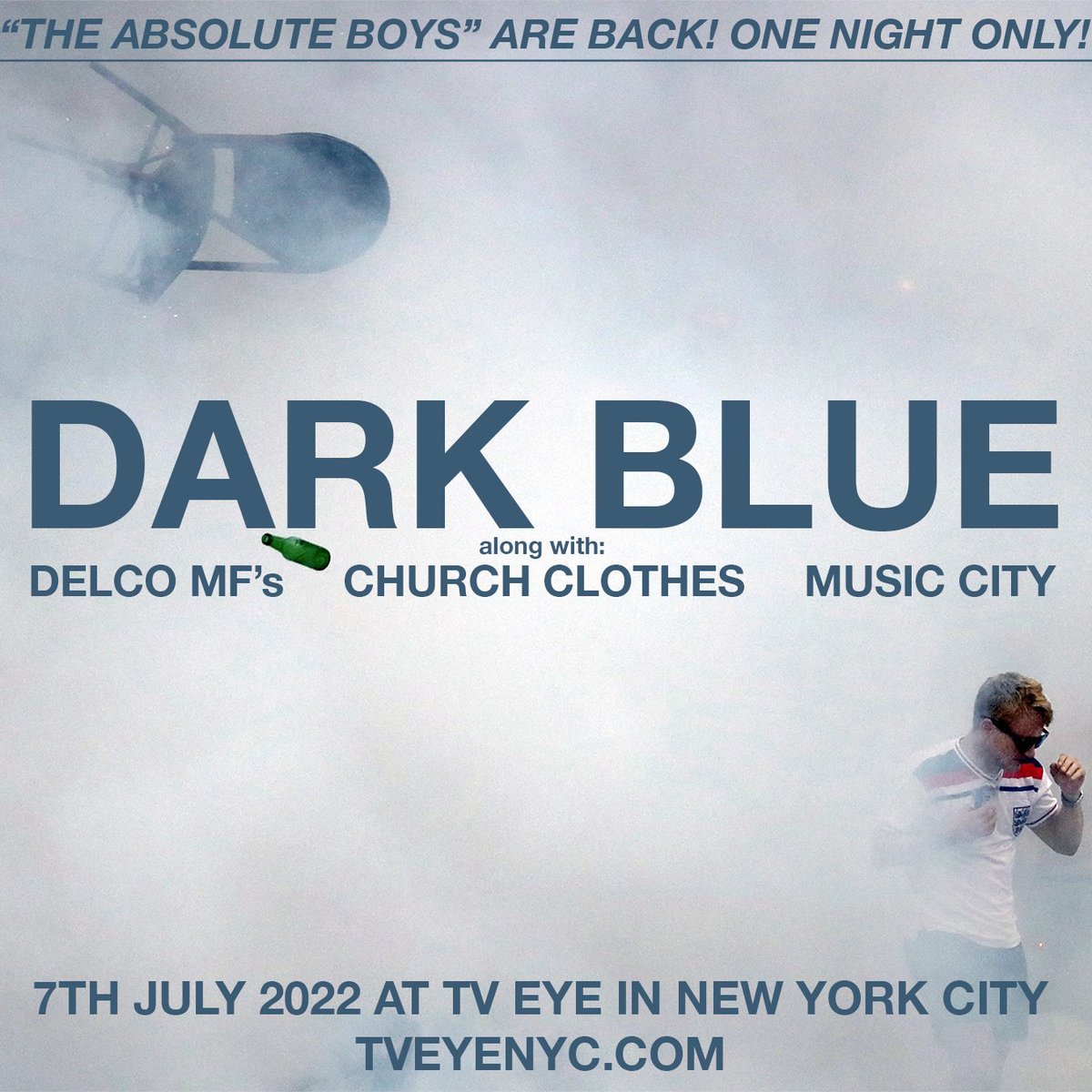 darkblueskins's tweet photo. NEW YORK CITY,
TONIGHT'S THE NIGHT!

DOORS AT 7PM
SHOW AT 8PM
ZACH &amp; ZOHRA DJ AFTER

20 T-SHIRTS, STARRING DELCO LEGEND TIM DONAGHY, AVAILABLE...FIRST COME, FIRST SERVED!!

https://t.co/DRvrfEsSNR https://t.co/xPez9WMlaj