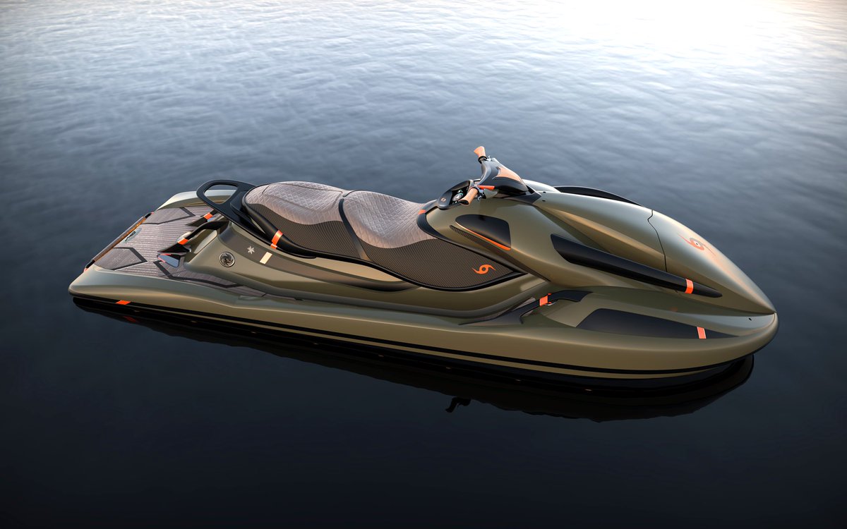 t3mp3stlabs's tweet photo. The Tempest team is hard at work bringing the first builds of our 100% #electric ski to life right now, but we wanted to share this particular spec with you, as we’re too excited not to! Olive satin, with orange sport accent option and piano black hardware. Happy Thursday! #ev https://t.co/bf6EYhQeVj