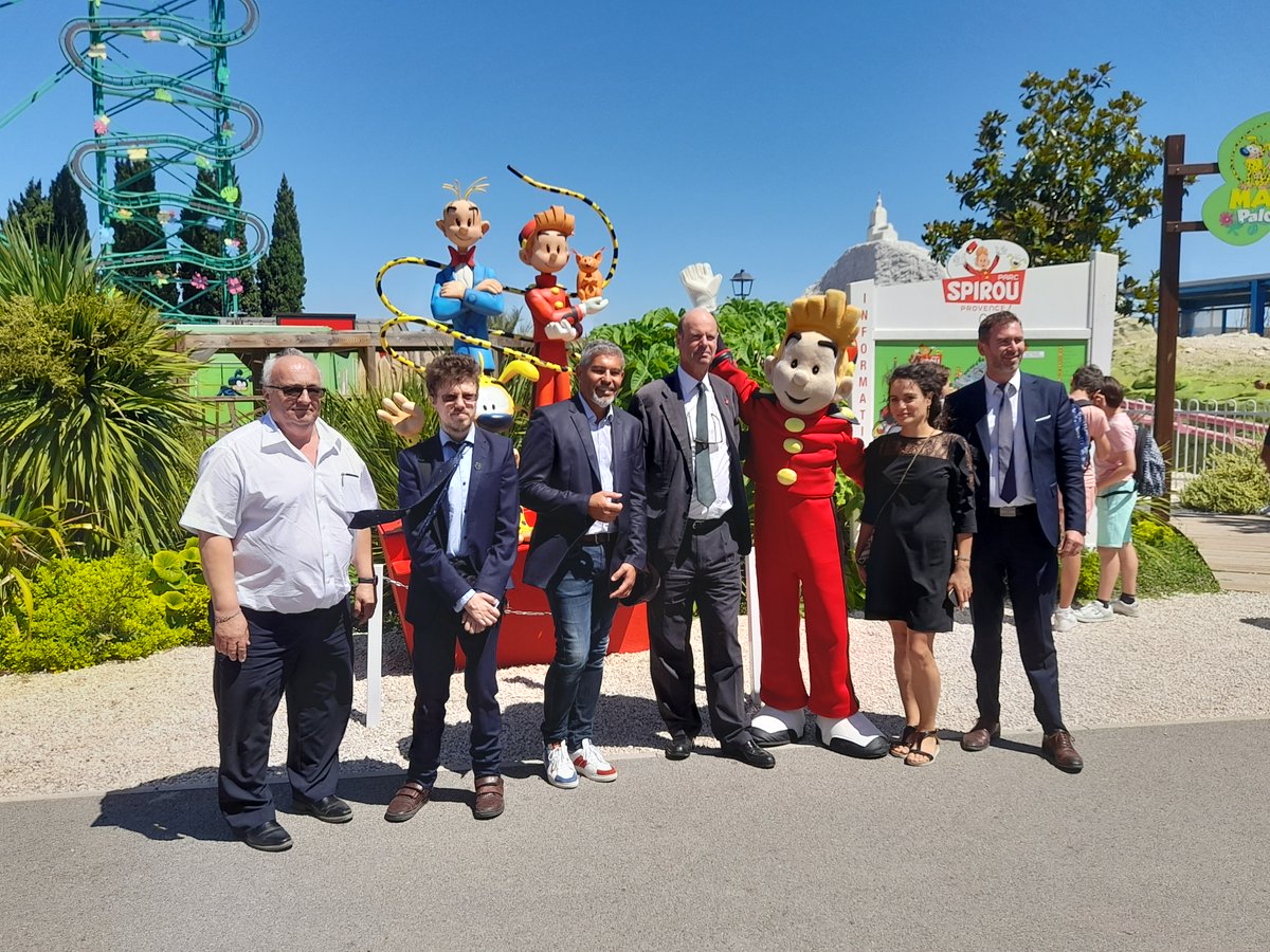 CariouChristian's tweet photo. A @VilledeMonteux, la @BanqueDesTerr mobilisée pour le développement du💚de Ville labellisée PVD @ANCTerritoires : prêt tourisme 2 M€ sur 50 ans 👍 et investissement de 7 M€ dans le @Parc_Spirou. Retour en images de la visite @Eric_R_Lombard DG @caissedesdepots @BdT_PACA https://t.co/BNzoVdq1zA