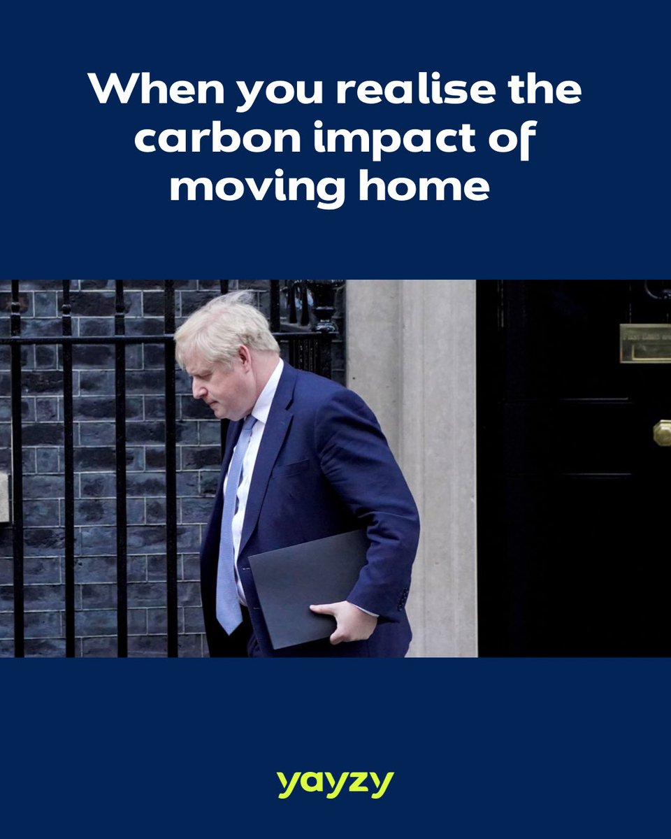 Did you know the average house move generates CO2 emissions of about 17 kilos (about the same as leaving a light bulb on for almost eight weeks) 😬 #awkward #BorisGoneson #BorisJohnson