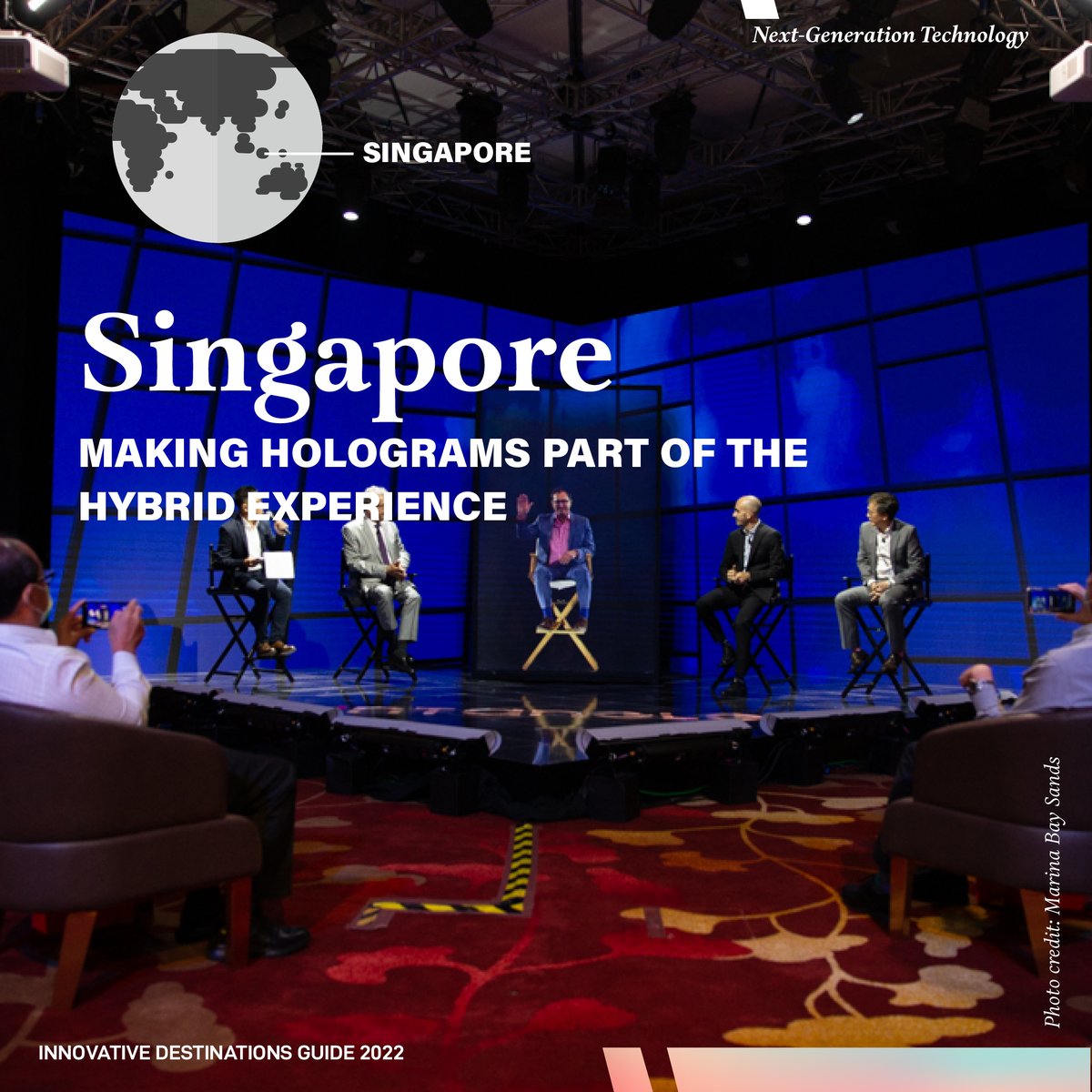 Hybrid experiences are a buzz worthy concept in the event industry, and Singapore has incportorate holograms to their hybrid offering. Find more innovations across 5 areas in our free Innovative Destinations Guide. Get your free copy here: hubs.li/Q01gmp4t0