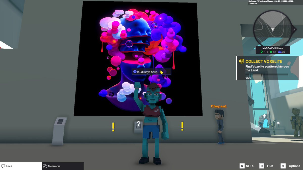 loucrypto123's tweet photo. @TheSandboxGame @MOCDA_ I just participated in the #TheSandbox weekly contest for a chance to win 200 mSAND! Here is my favorite piece from the ‘Impossible Worlds’ exhibition, check out my screenshot below!
👇 https://t.co/Kcuby6RnMw