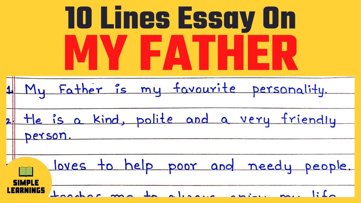 10 lines on my father