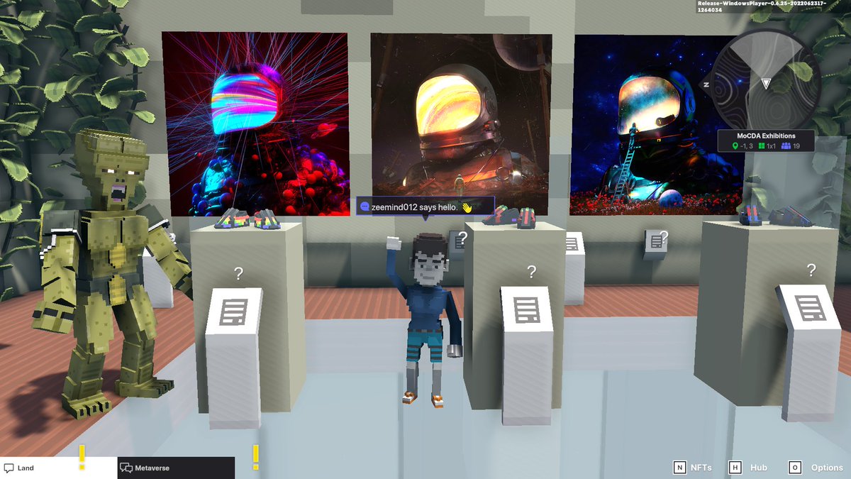 zeemind011's tweet photo. @TheSandboxGame @MOCDA_ I just participated in the #TheSandbox weekly contest for a chance to win 200 mSAND! Here is my favorite piece from the ‘Impossible Worlds’ exhibition, check out my screenshot below!
👇 https://t.co/tedeqzsJE4