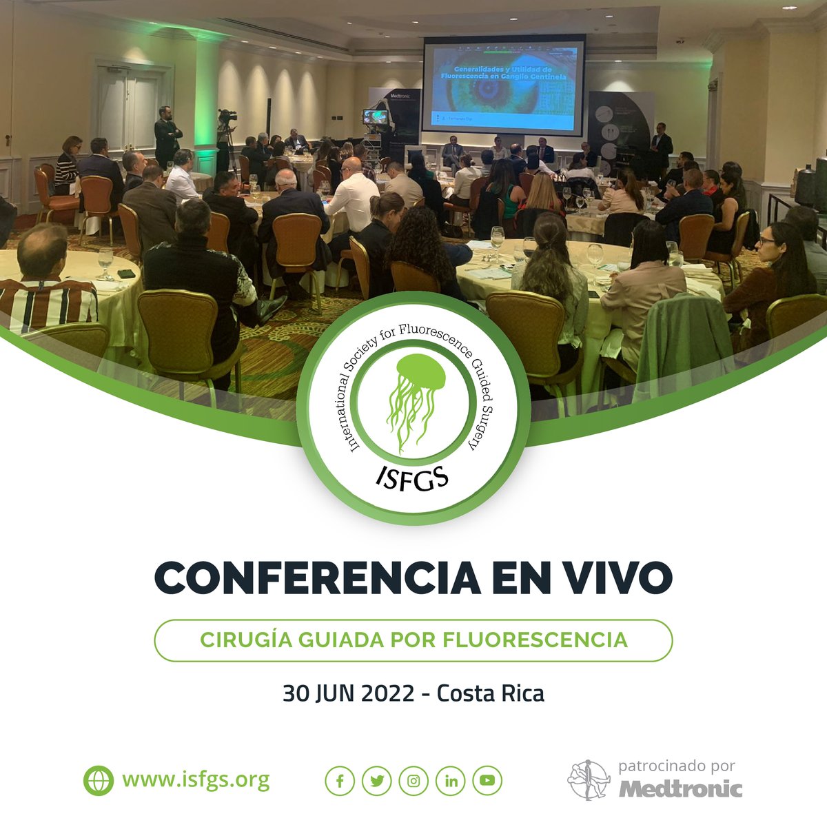 isfgs's tweet photo. 🇨🇷 Gracias Asociación Costarricense de Cirugía por el excelente recibimiento!🙌⁣
⁣
🎥Conferencia en vivo: #Cirugía guiada por #fluorescencia - de la teoría a la practica.⁣
⁣
🖥️ Revive el evento en nuestro canal de YouTube🔴 ISFGS
⁣
#ISFGS #ACCCR #ACC #Medtronic #glowgreen⁣ https://t.co/pyqNbdJ5Bo