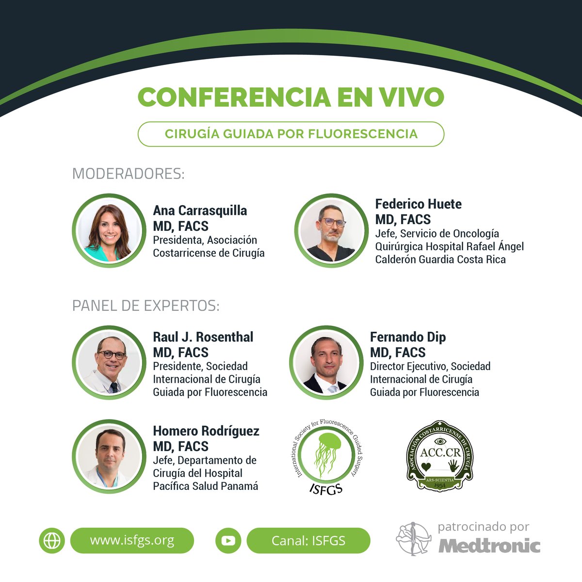 isfgs's tweet photo. 🇨🇷 Gracias Asociación Costarricense de Cirugía por el excelente recibimiento!🙌⁣
⁣
🎥Conferencia en vivo: #Cirugía guiada por #fluorescencia - de la teoría a la practica.⁣
⁣
🖥️ Revive el evento en nuestro canal de YouTube🔴 ISFGS
⁣
#ISFGS #ACCCR #ACC #Medtronic #glowgreen⁣ https://t.co/pyqNbdJ5Bo