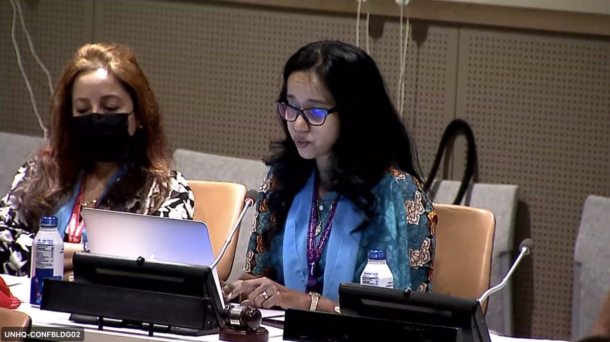 ARROW_Women's tweet photo. 📍"Gender equality - the human rights of women, girls and non-binary persons - it cross cuts all crises - because whether it's war, a pandemic, a climate change disaster, a famine due to food supply - it is we who suffer from these crises the most." 

-- @SivananthiT #HLPF2022 https://t.co/LrUaNz0MRK
