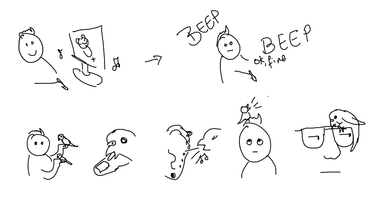 Laila Em || Art || Smol Birbs tweet media