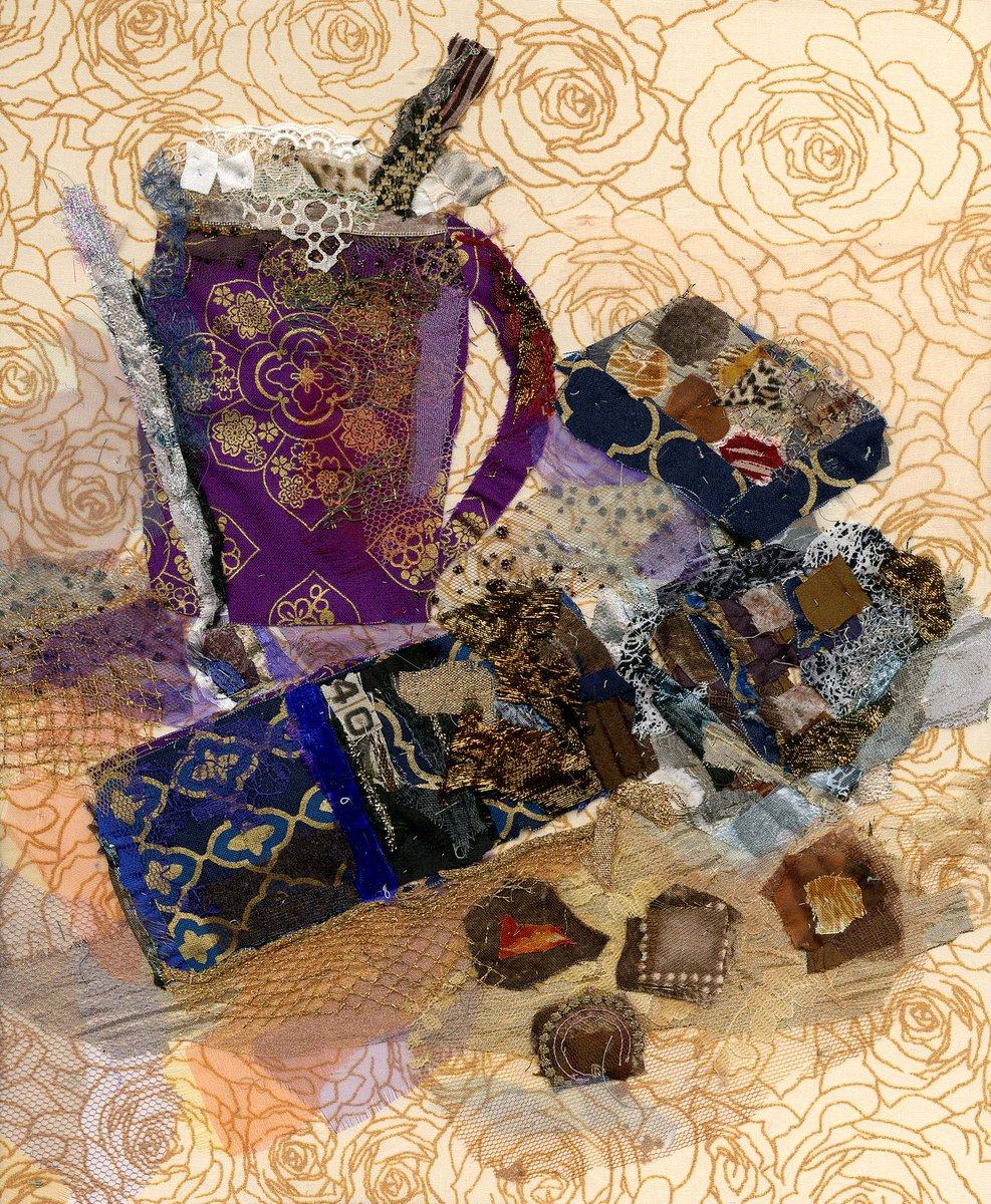 art_in_textiles's tweet photo. For #WorldChocolateDay here is an overdose of #chocolate in #textiles! #textileart #fun #collage https://t.co/L42V947Jvp