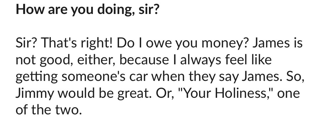 mikeryan's tweet photo. I interviewed Caan once in 2010. It’s no longer online, but I have the transcript and wanted to see if I brought up Kiss Me Goodbye. (You never know?) I did not, but somehow brought up Mickey Blue Eyes. Anyway, here’s how it started: https://t.co/re9TnrN3I8