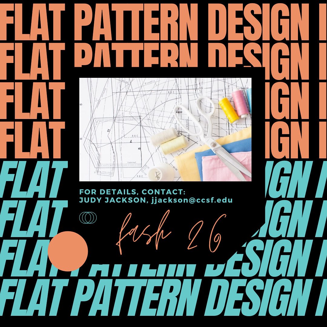 FashionCCSF's tweet photo. Unleash your creativity in fabricating garments using flat pattern methods such as basic sloper with FASH 26. Enroll today!
#ccsf #ccsffashiondepartment #fashionccsf #officialccsf #ccsframs https://t.co/3RwRHMUkK6