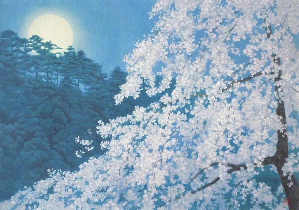 Kaii Higashiyama (東山 魁夷, Higashiyama Kaii, July 8, 1908 – May 6, 1999) was a Japanese writer and artist particularly renowned for his Nihonga style paintings.
