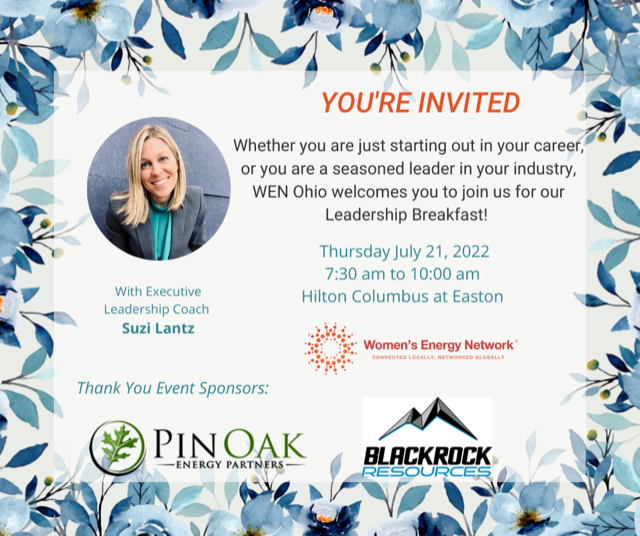 mparker238's tweet photo. BlackRock Resources is excited to sponsor the Women's Energy Networks' Leadership Breakfast on Thursday July 21th.  If you are in Easton, OH the morning of the 21th then you should plan to attend!! https://t.co/oZ0c1BBlyU