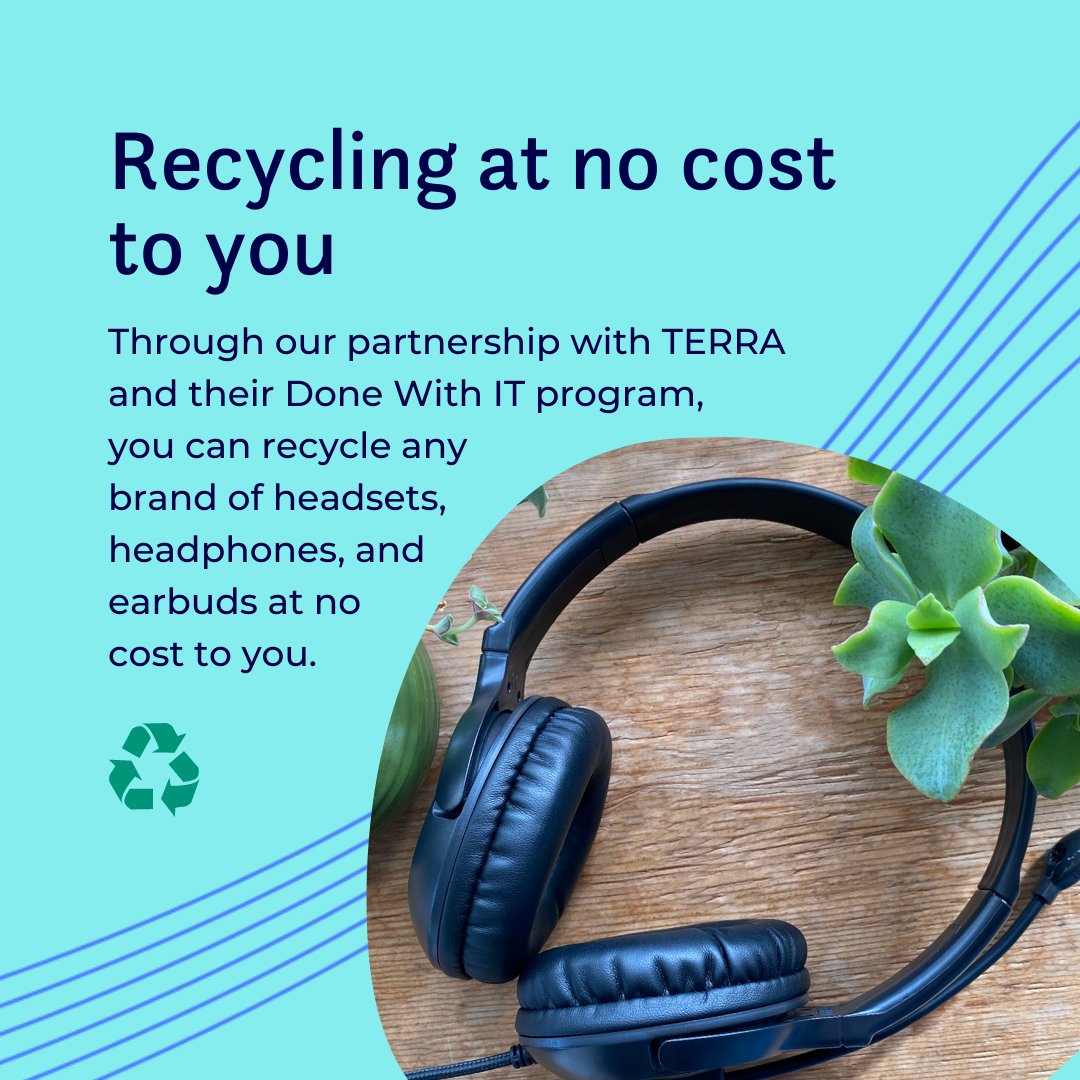 AVIDProductsInc's tweet photo. We have the solution for your broken, unused headphones! We've partnered with @jointerra to offer recycling of any brand of listening device for FREE in just four easy steps.
Visit the link to start recycling now: https://t.co/ccnwuWN37h
#ewaste #erecycle #circulareconomy #eco https://t.co/g4P1Le4A2E