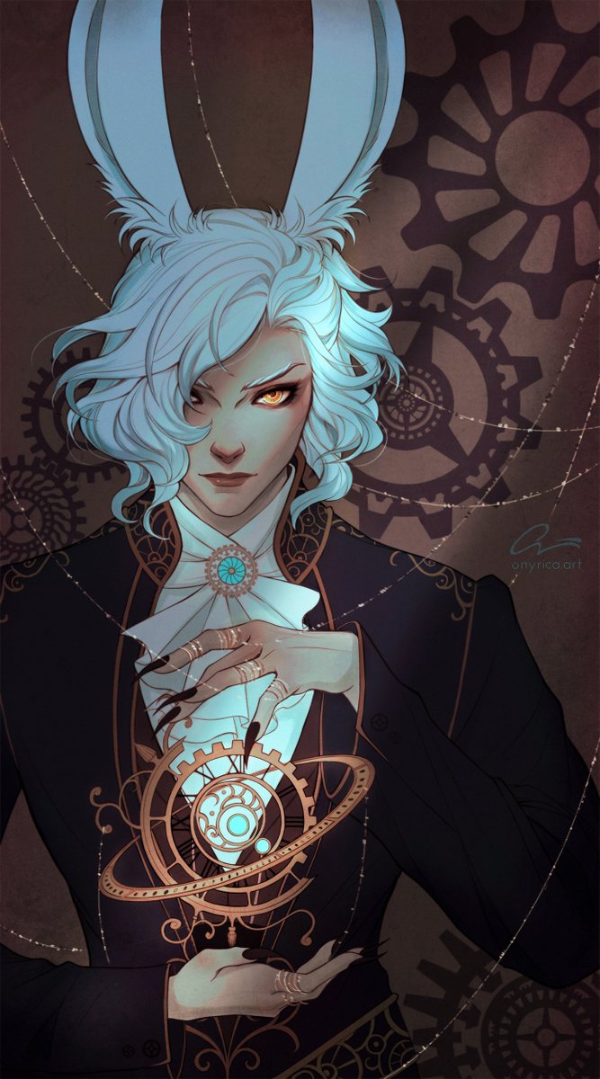 Onyrica's tweet photo. Kairos - [ #FFXIV Art ]

"The right, critical, or opportune moment'. This took an eternity to finish, but I do love how it turned out and I can't wait to make prints of it soon.

⚙️[ https://t.co/MlL6j2CMgX ]⚙️ https://t.co/wMP25DVSVv