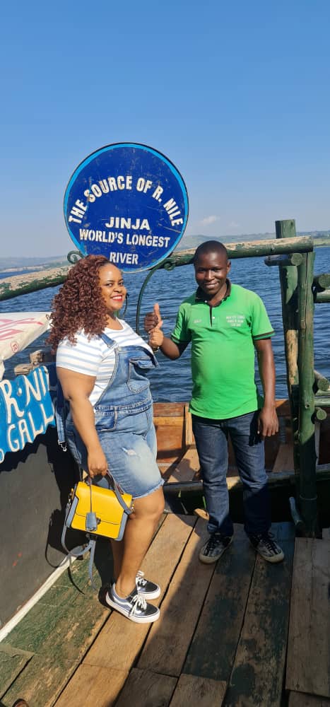 I was with my friend from Tanzania at the starting point of the longest River in the world (source of the River Nile, Jinja, Uganda)
