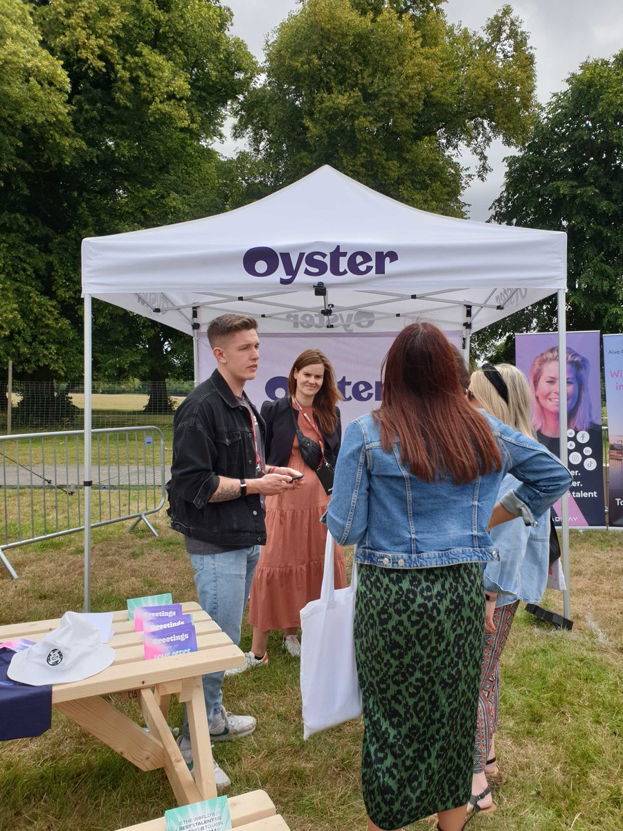 HeyOyster's tweet photo. What a beautiful day for a festival. ๐#OysterHR #RecFest2022 https://t.co/6gbIifIVis
