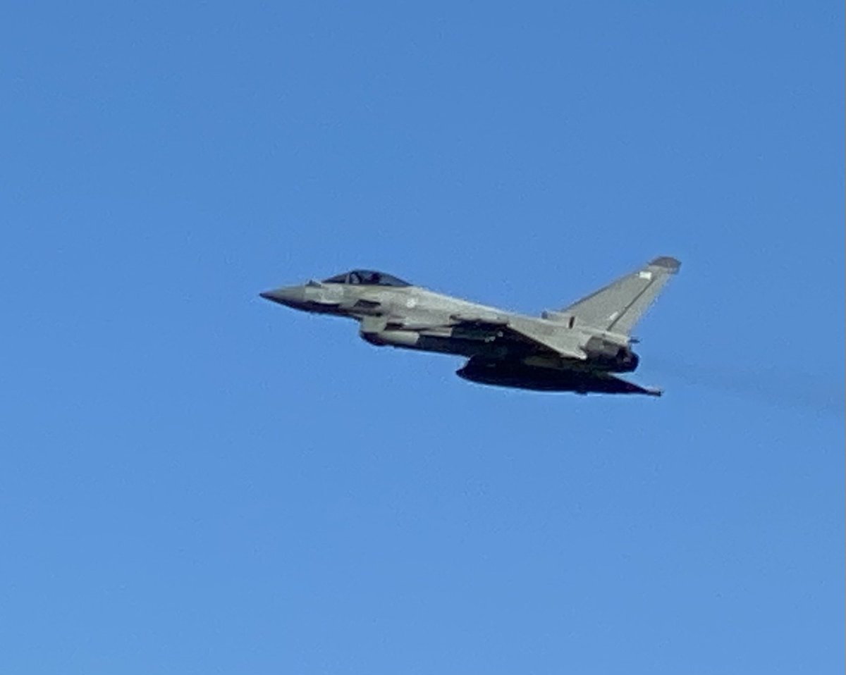 RafCcf's tweet photo. Another packed day of activities we had our drill competition.  The smallest of margins decided the victor but at the end the cadets were treated to several Typhoons taking off close to where they stood.  Off to the cinema now to round the day off. @OhgsPrincipal @graemetbell https://t.co/IPEanvURuL
