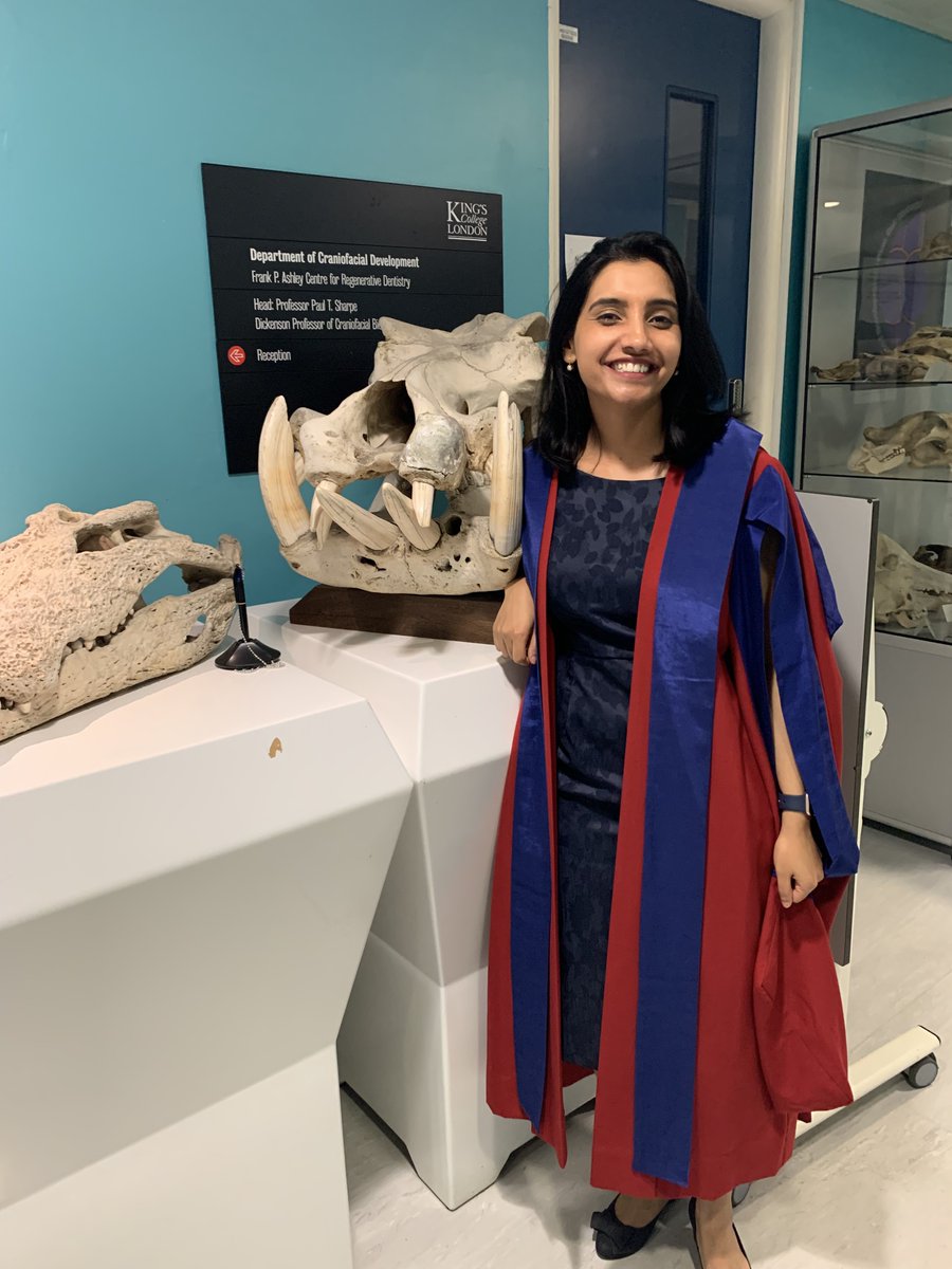 rupali_lav's tweet photo. Graduated today!Thank you to #TuckerLab and @CCRB27 for providing me ample opportunity to explore new ideas,learn, and grow from the peaks and valleys of scientific exploration. To my labmates, thanks for the support, friendship and laughs amidst perpetual crisis.@kingsdentistry https://t.co/FfAjoRKPZK
