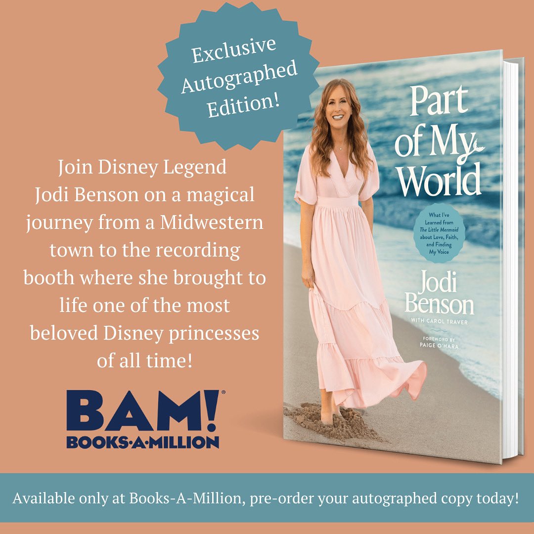So many of you have asked and so we delivered!
Pre-order an autographed copy of my new book, Part of My World, exclusively with Books-A-Million. 
This is a limited-edition run, so pre-order now before they're gone! 
Thanks so much for your kindness &amp; support! 
<a href="/booksamillion/">Books-A-Million</a>