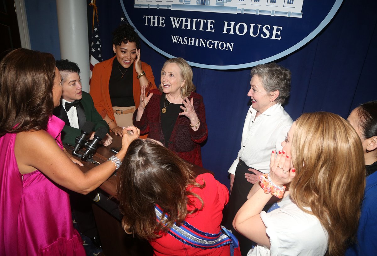 Last night was unforgettable. Thank you @HillaryClinton for gracing our White House with your presence! Photos by Bruce Glikas: @brugli